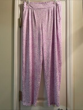 La Mer Luxe Animal-Print Wide Leg Pants - Relaxed Fit